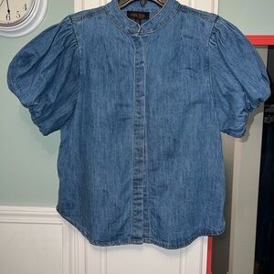 Truth by Republic Denim Puff Sleeve Top | Women’s Large | 100% Cotton